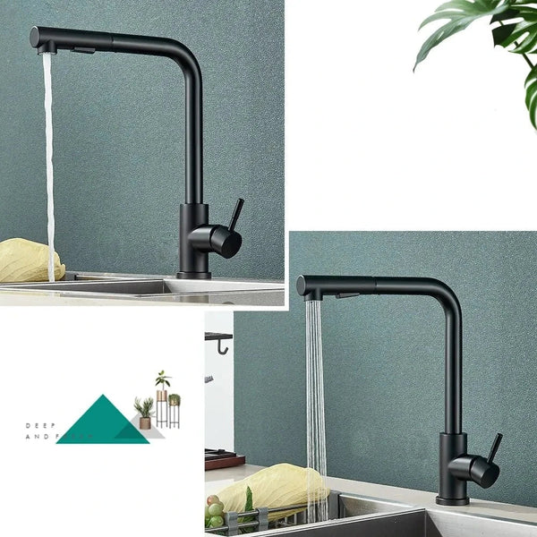 Gourmet Flexible Kitchen Faucet Clean Sink