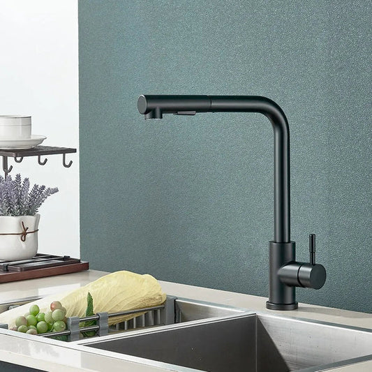 Gourmet Flexible Kitchen Faucet Clean Sink